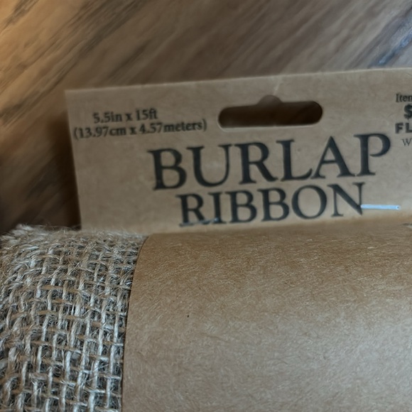 Burlap Ribbon - Picture 2 of 3